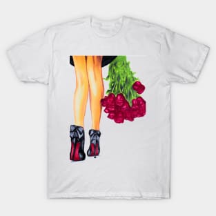 Girl with roses T-Shirt